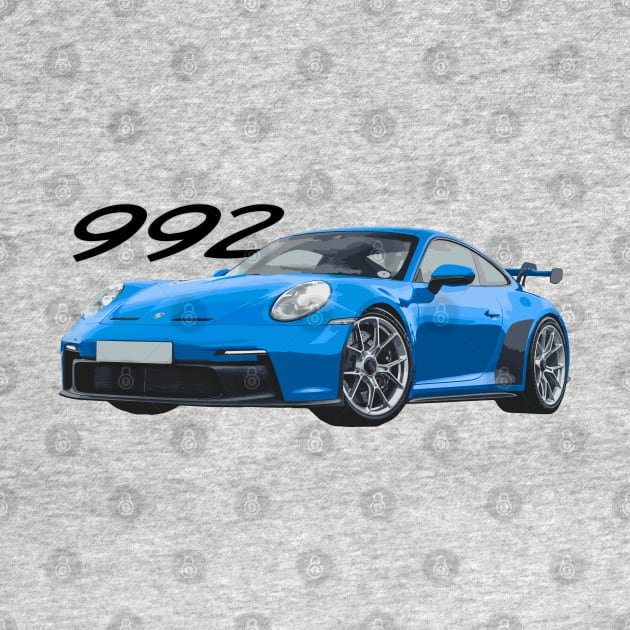 shark blue 992 gt3 by cowtown_cowboy